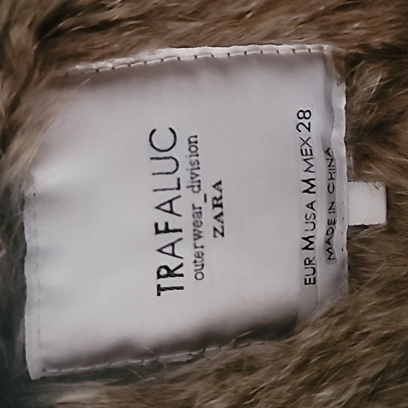 Zara Faux fur lined Winter Bomber Coat - Picture 2 of 3